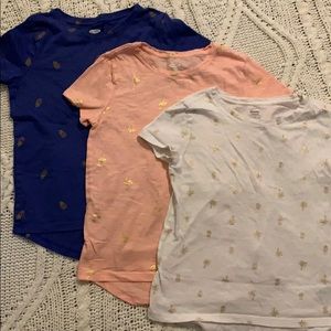 Set of short sleeve soft tees